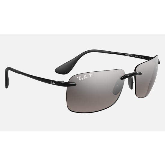 RB4255 CHROMANCE
Lenses: Polarized Silver Chromance Mirror  +  Frame: Black