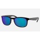 RB4263 CHROMANCE
Lenses: Polarized Blue Chromance Mirror  +  Frame: Black