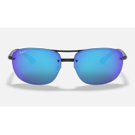 RB4275CH CHROMANCE
Lenses: Polarized Blue Chromance Mirror  +  Frame: Black