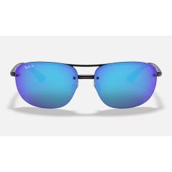 RB4275CH CHROMANCE
Lenses: Polarized Blue Chromance Mirror  +  Frame: Black
