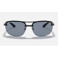 RB4275 CHROMANCE
Lenses: Polarized Blue Chromance Mirror  +  Frame: Black