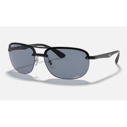 RB4275 CHROMANCE
Lenses: Polarized Blue Chromance Mirror  +  Frame: Black