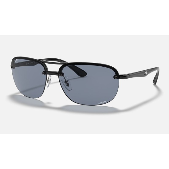 RB4275 CHROMANCE
Lenses: Polarized Blue Chromance Mirror  +  Frame: Black