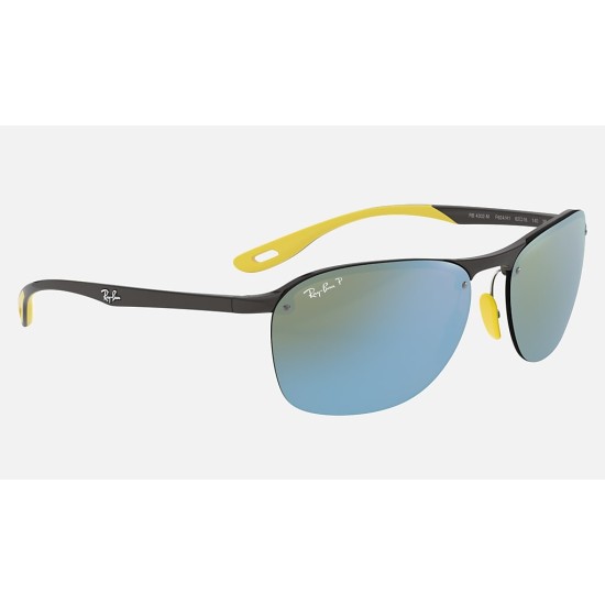 RB4302M SCUDERIA FERRARI COLLECTION
Lenses: Polarized Silver Chromance Mirror  +  Frame: Grey