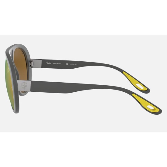RB4310M SCUDERIA FERRARI COLLECTION
Lenses: Polarized Gold Chromance Mirror  +  Frame: Grey