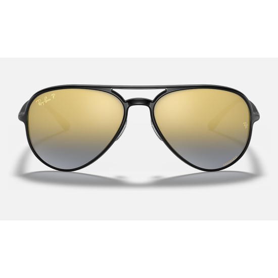 RB4320CH CHROMANCE
Lenses: Polarized Blue Chromance Gradient - Mirror  +  Frame: Black