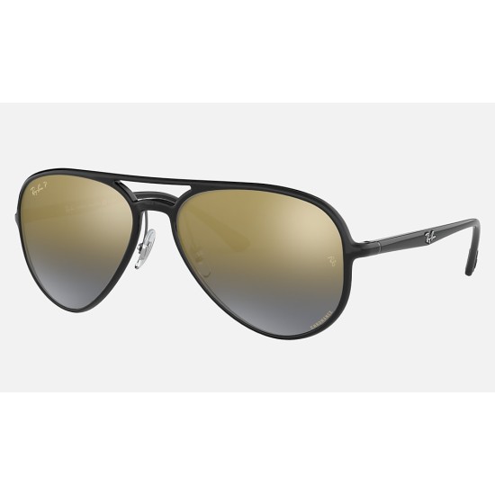 RB4320CH CHROMANCE
Lenses: Polarized Blue Chromance Gradient - Mirror  +  Frame: Black