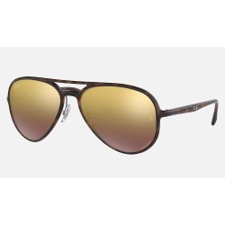 RB4320CH CHROMANCE
Lenses: Polarized Purple Chromance Gradient - Mirror  +  Frame: Tortoise