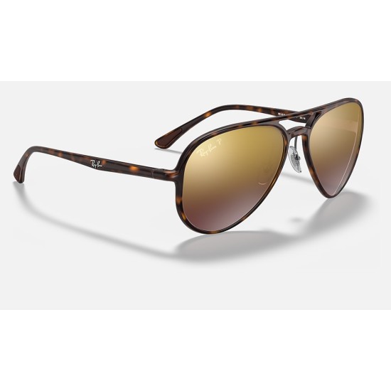 RB4320CH CHROMANCE
Lenses: Polarized Purple Chromance Gradient - Mirror  +  Frame: Tortoise