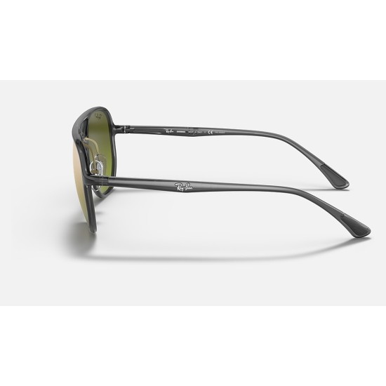 RB4321CH CHROMANCE
Lenses: Polarized Green Chromance Mirror  +  Frame: Transparent Grey
