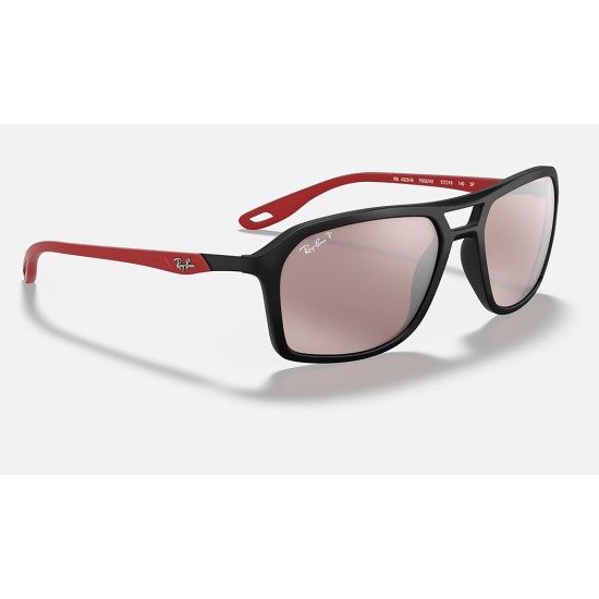 RB4329M SCUDERIA FERRARI COLLECTION
Lenses: Polarized Silver Chromance Mirror  +  Frame: Black