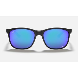 RB4330CH CHROMANCE
Lenses: Polarized Blue Chromance Mirror  +  Frame: Black