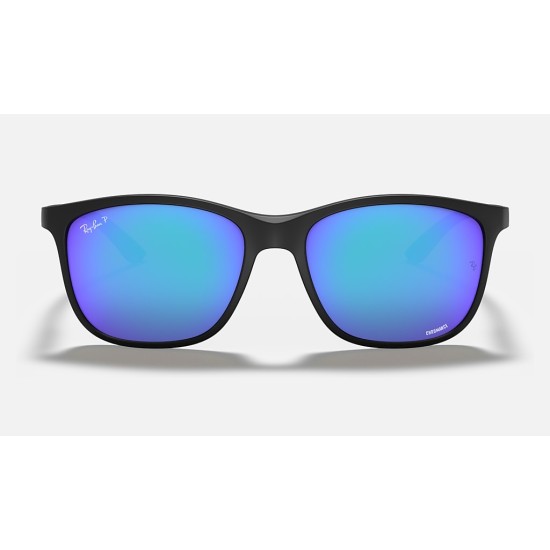 RB4330CH CHROMANCE
Lenses: Polarized Blue Chromance Mirror  +  Frame: Black