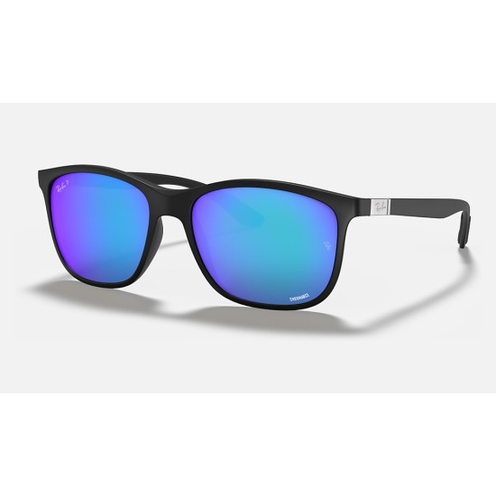 RB4330CH CHROMANCE
Lenses: Polarized Blue Chromance Mirror  +  Frame: Black