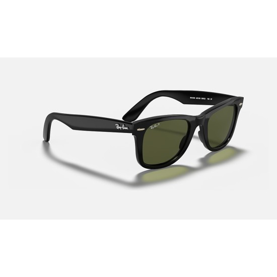 WAYFARER EASE
Lenses: Polarized Green Classic G-15  +  Frame: Black
