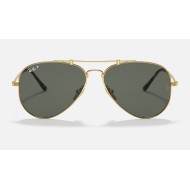AVIATOR TITANIUM
Lenses: Polarized Green Classic G-15  +  Frame: Gold