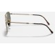 ROUND DOUBLE BRIDGE TITANIUM
Lenses: Polarized Green Classic G-15  +  Frame: Gold