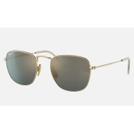 FRANK TITANIUM
Lenses: Polarized Blue Mirror  +  Frame: Gold