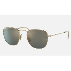 FRANK TITANIUM
Lenses: Polarized Blue Mirror  +  Frame: Gold
