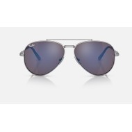 AVIATOR II TITANIUM
Lenses: Grey Blue Mirror  +  Frame: Silver