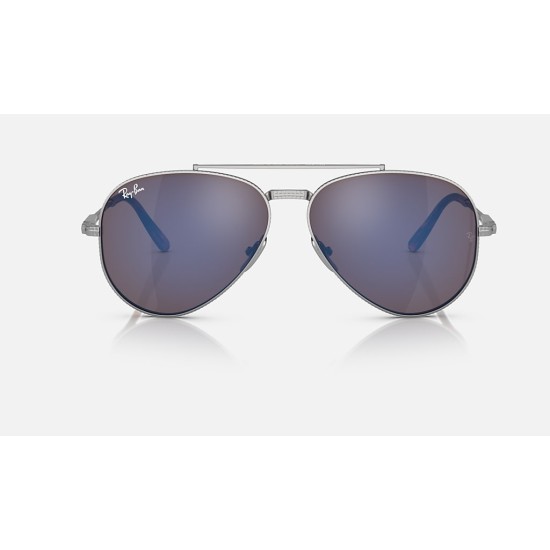 AVIATOR II TITANIUM
Lenses: Grey Blue Mirror  +  Frame: Silver
