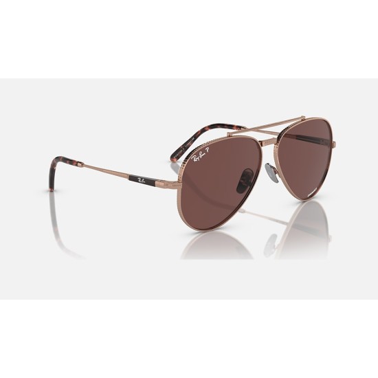 AVIATOR II TITANIUM
Lenses: Polarized Dark Violet Chromance Classic  +  Frame: Rose Gold