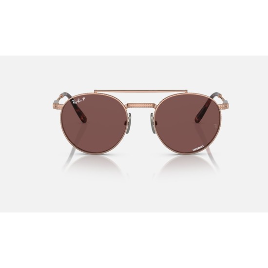 ROUND II TITANIUM
Lenses: Polarized Dark Violet Chromance Classic  +  Frame: Rose Gold