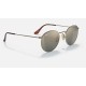ROUND TITANIUM
Lenses: Polarized Blue Mirror  +  Frame: Gold