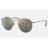 ROUND TITANIUM
Lenses: Polarized Blue Mirror  +  Frame: Gold