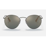 ROUND TITANIUM
Lenses: Polarized Blue Mirror  +  Frame: Gunmetal