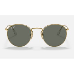 ROUND TITANIUM
Lenses: Polarized Green Classic G-15  +  Frame: Gold