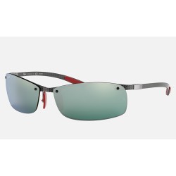 RB8305M SCUDERIA FERRARI COLLECTION
Lenses: Polarized Silver Chromance Mirror  +  Frame: Black