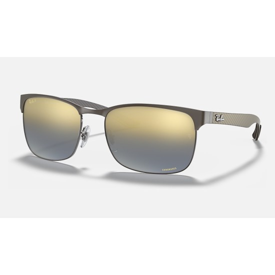RB8319CH CHROMANCE
Lenses: Polarized Blue Chromance Mirror  +  Frame: Gunmetal