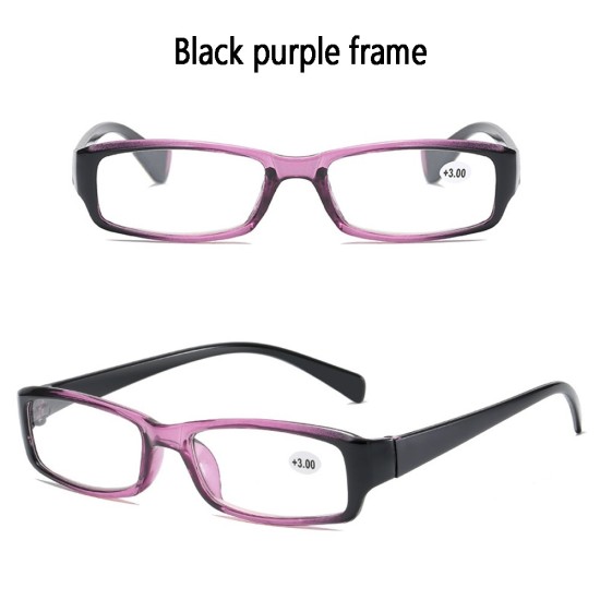 Classic Eyeglasses Bright Black Frame Glasses for Men