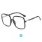 Black Retro Eyeglasses Square Shape Glasses for Men
